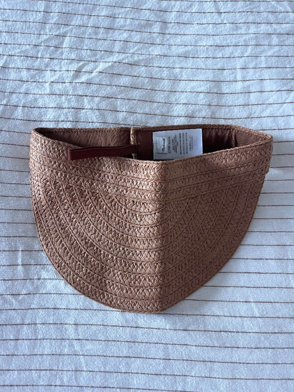 Madewell packable braided straw visor